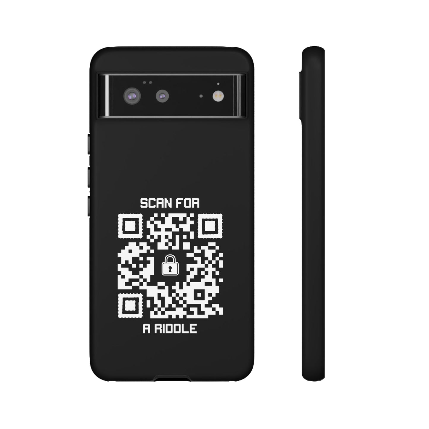 Hidden – Tough Case – Black – Scan for a Riddle - QR NATION
