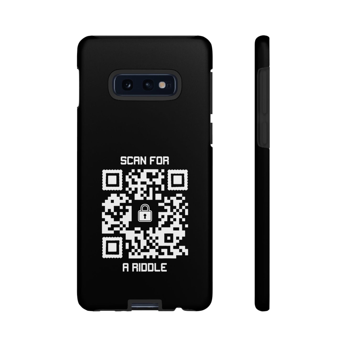 Hidden – Tough Case – Black – Scan for a Riddle - QR NATION