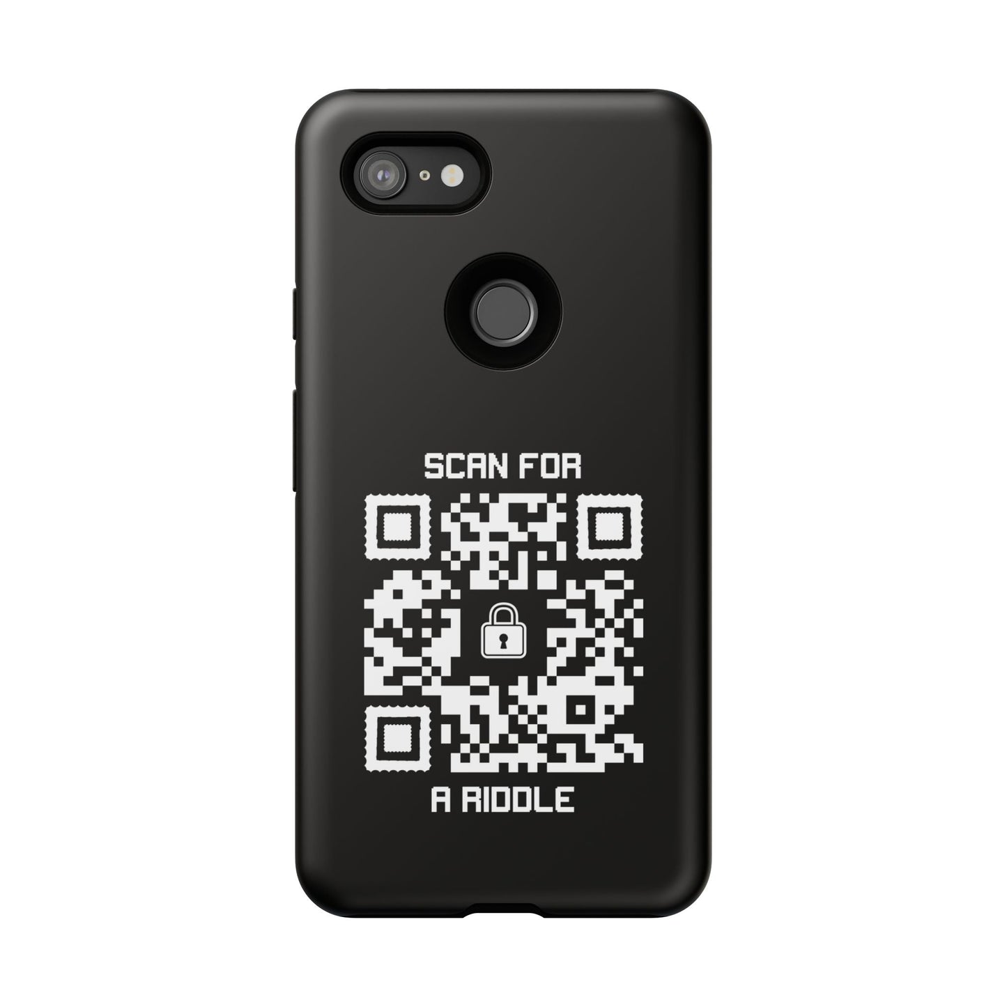 Hidden – Tough Case – Black – Scan for a Riddle - QR NATION