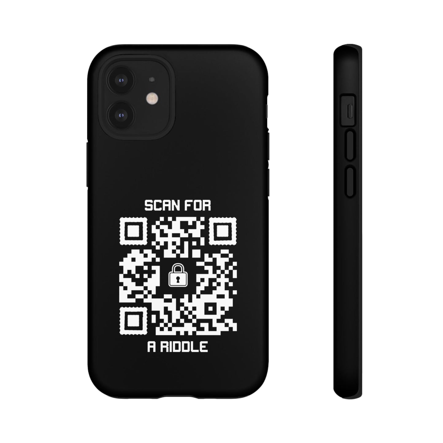 Hidden – Tough Case – Black – Scan for a Riddle - QR NATION