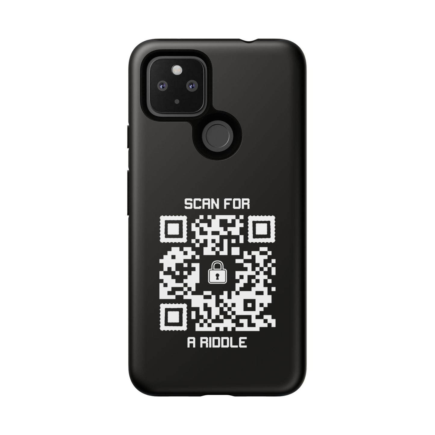 Hidden – Tough Case – Black – Scan for a Riddle - QR NATION