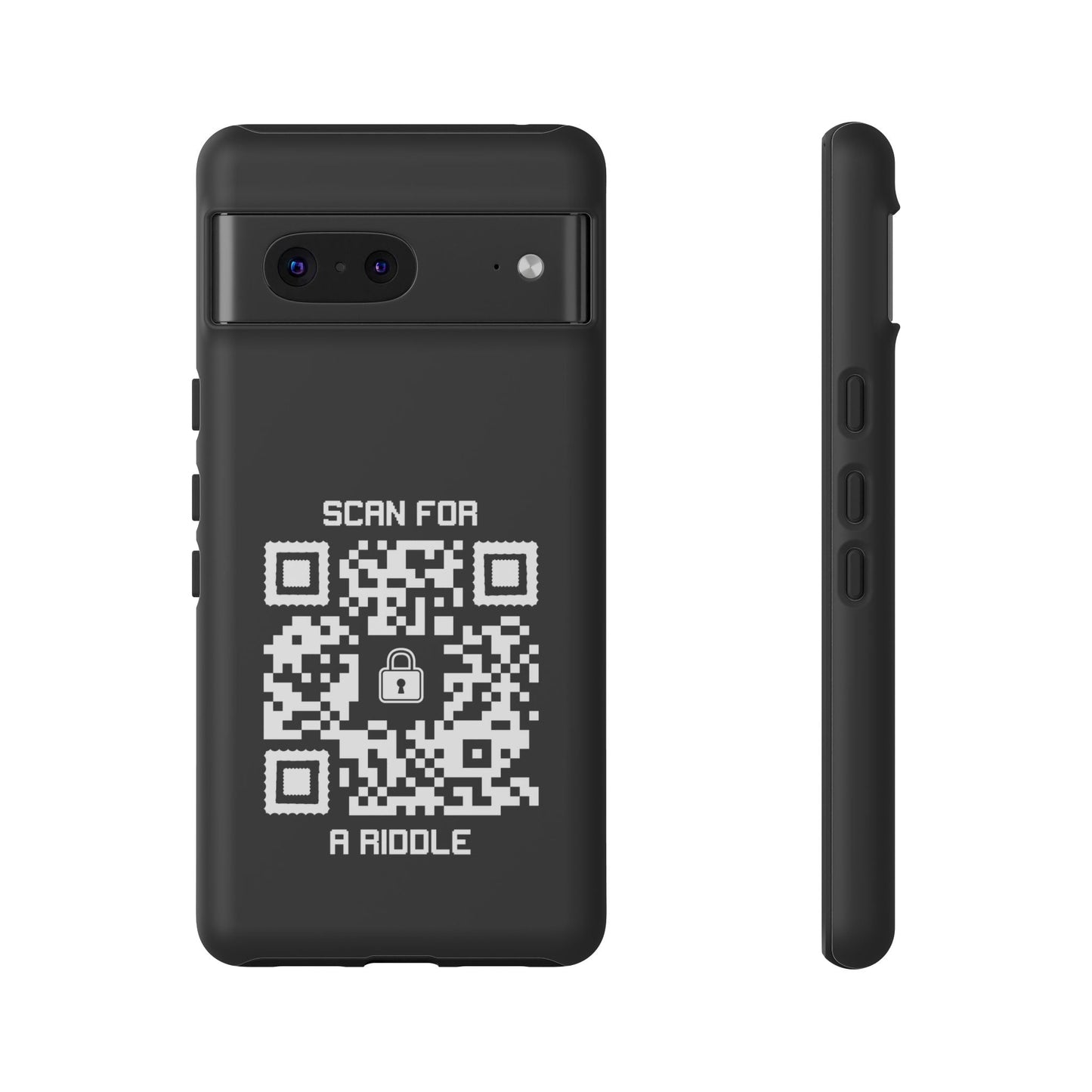 Hidden – Tough Case – Black – Scan for a Riddle - QR NATION