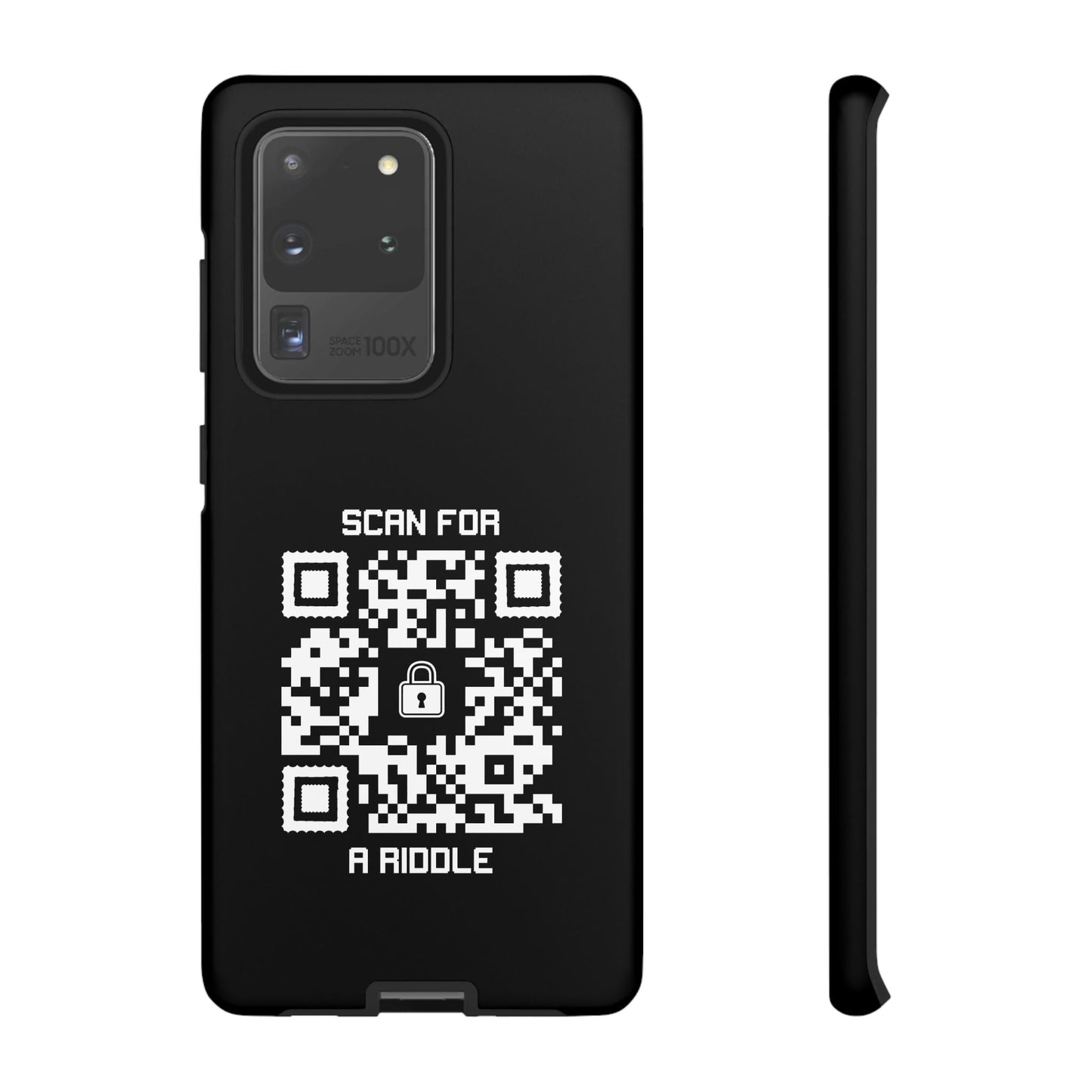 Hidden – Tough Case – Black – Scan for a Riddle - QR NATION
