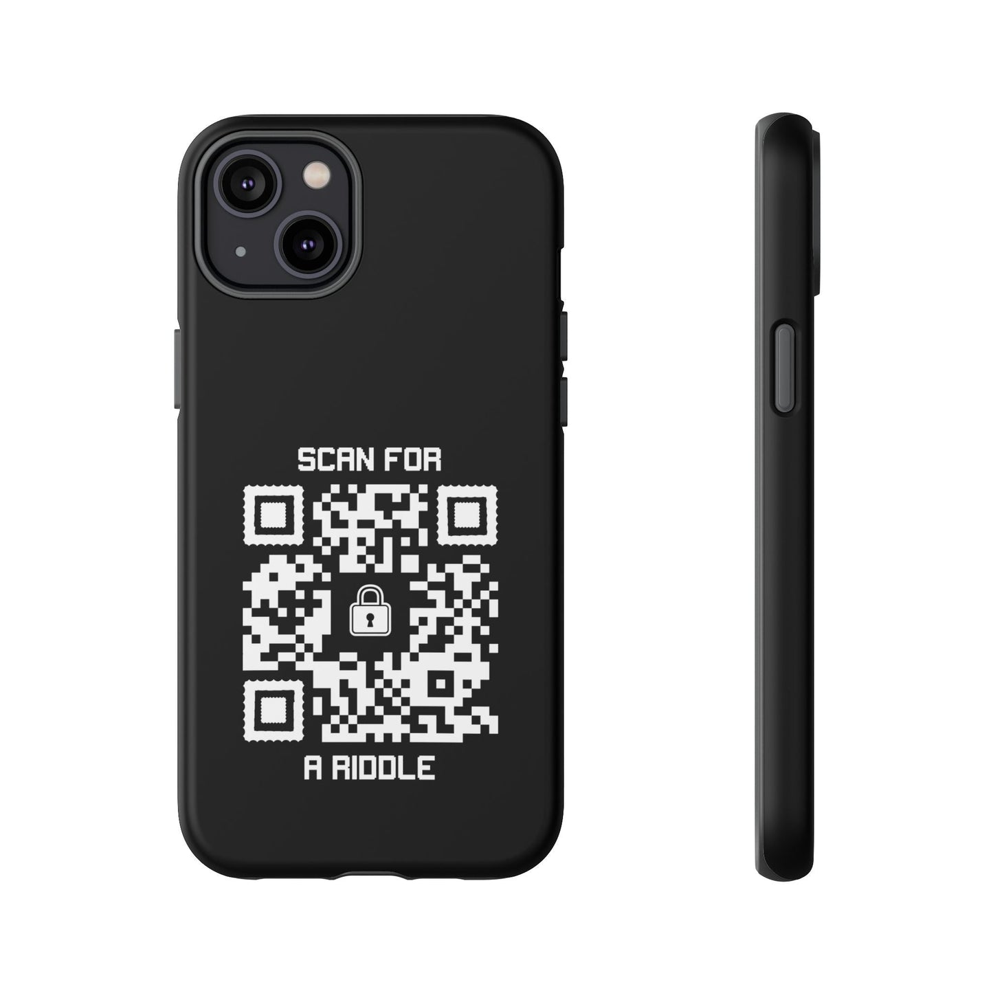 Hidden – Tough Case – Black – Scan for a Riddle - QR NATION