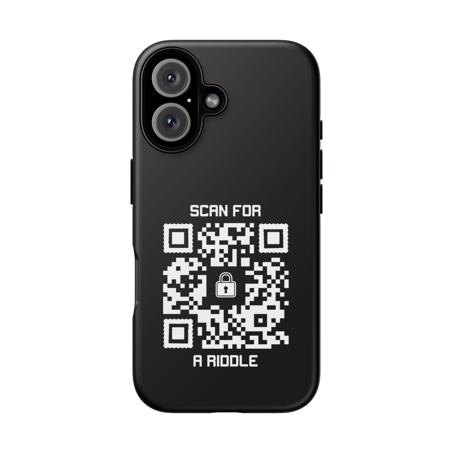 Hidden – Tough Case – Black – Scan for a Riddle - QR NATION