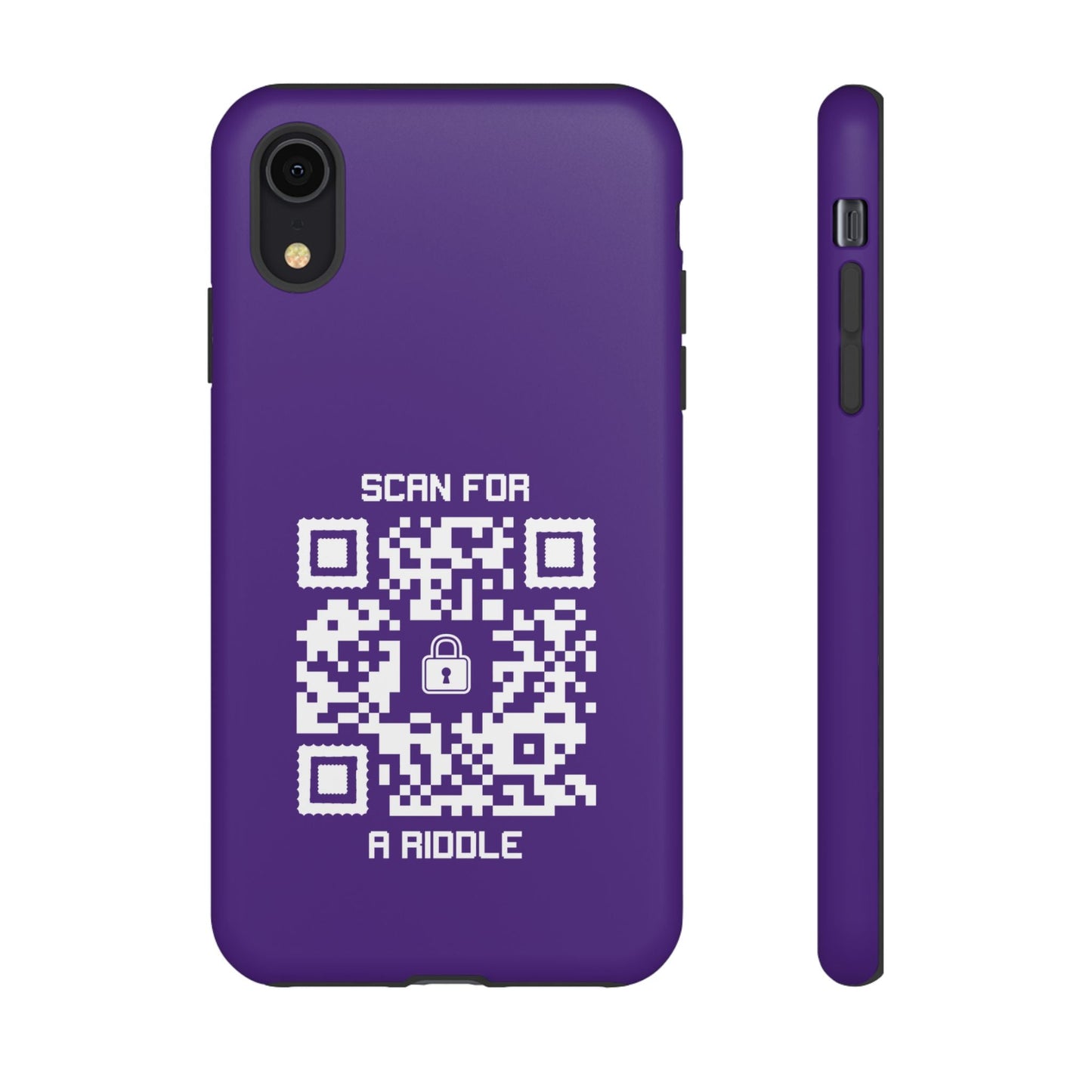 Hidden – Tough Case – Purple – Scan for a Riddle - QR NATION