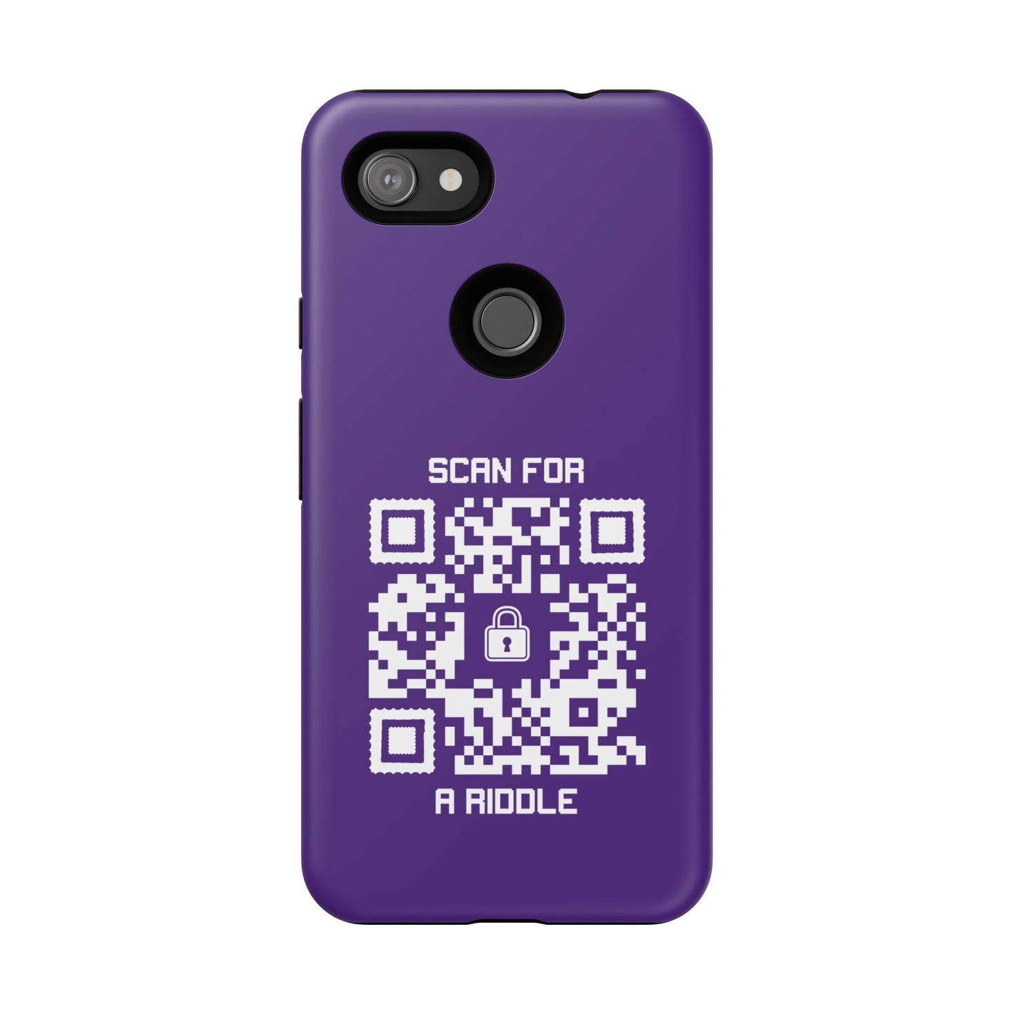 Hidden – Tough Case – Purple – Scan for a Riddle - QR NATION