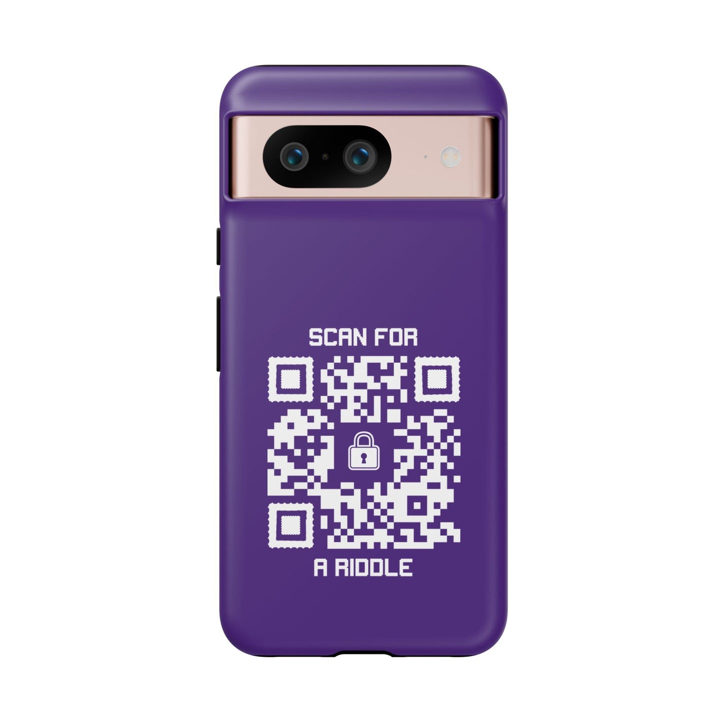 Hidden – Tough Case – Purple – Scan for a Riddle - QR NATION