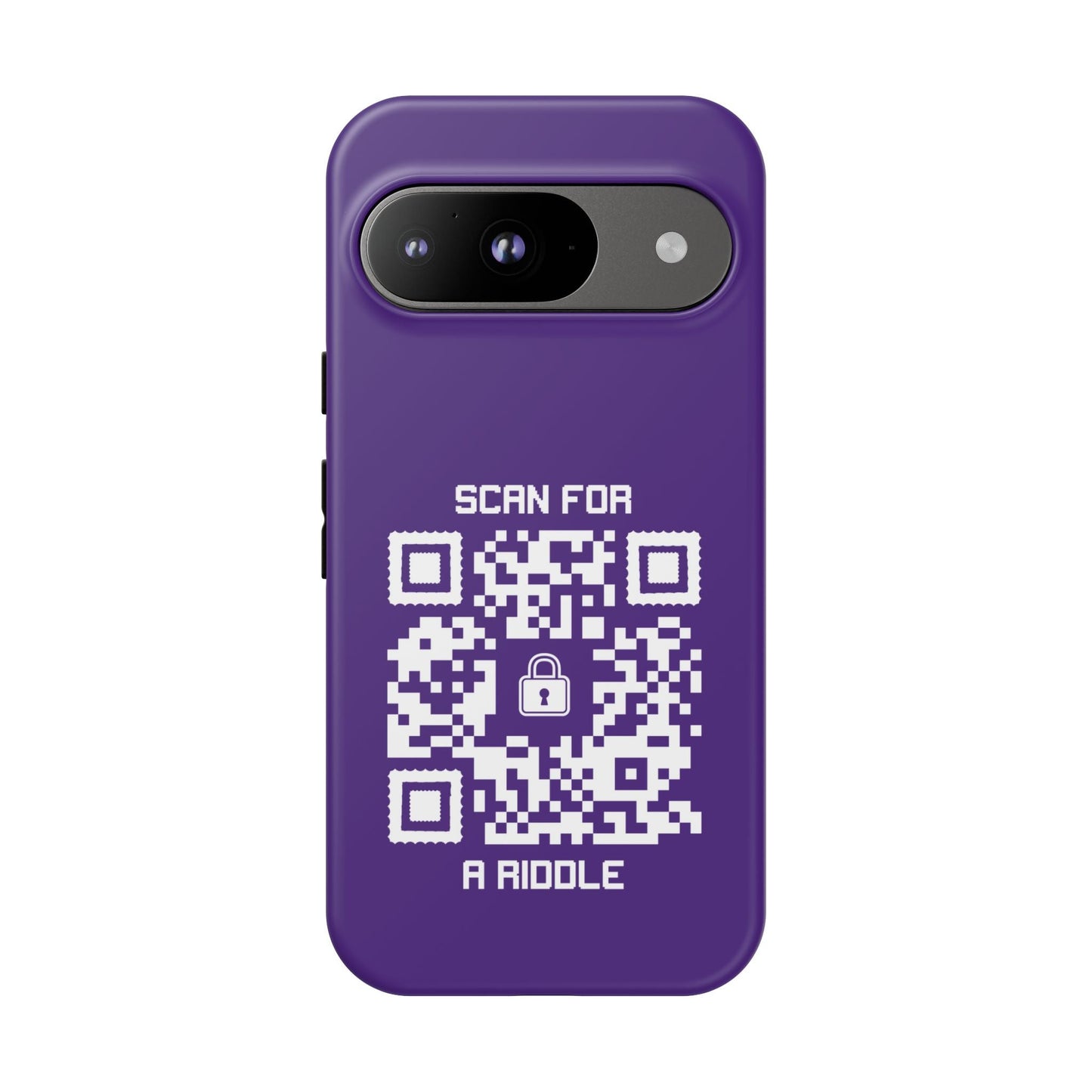 Hidden – Tough Case – Purple – Scan for a Riddle - QR NATION