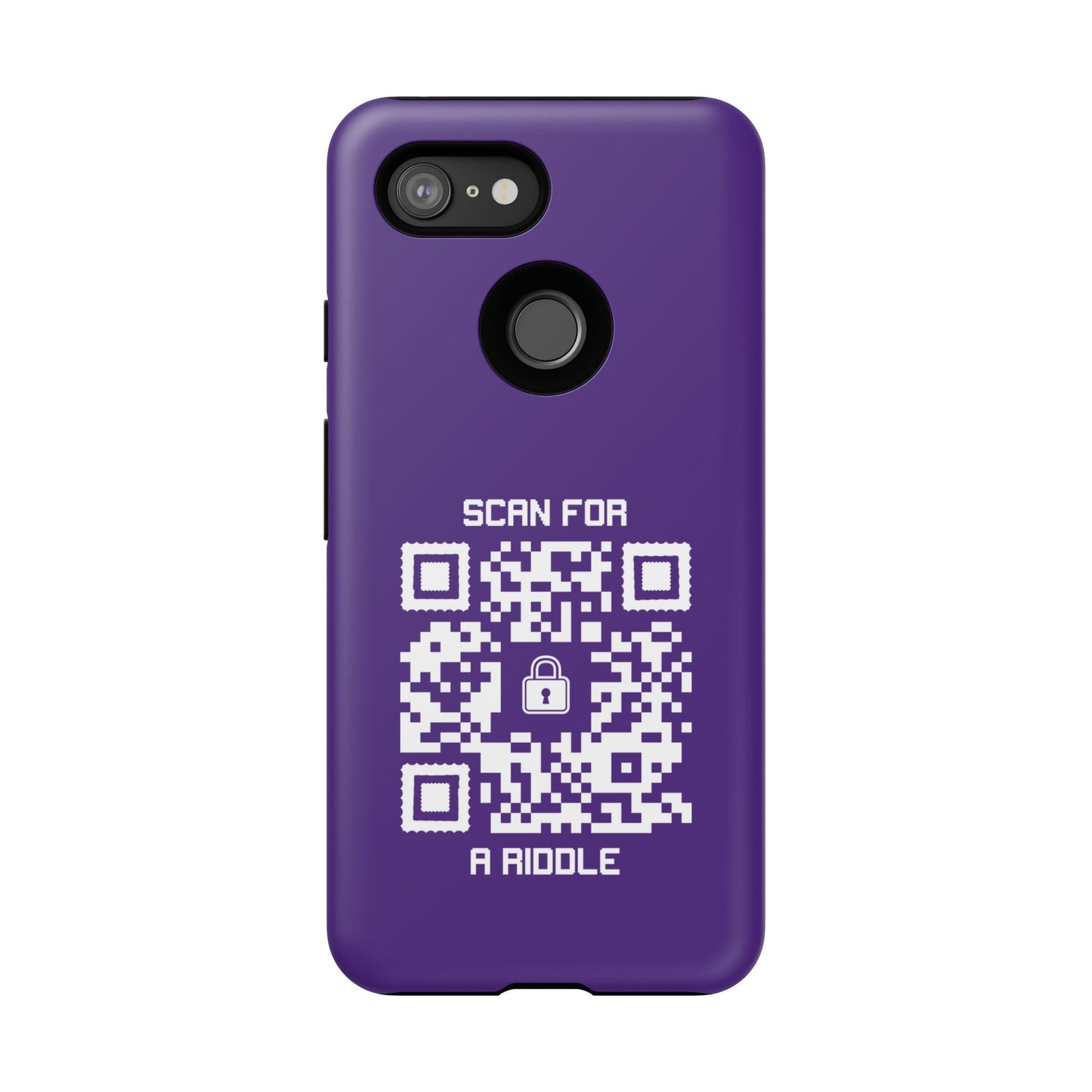 Hidden – Tough Case – Purple – Scan for a Riddle - QR NATION