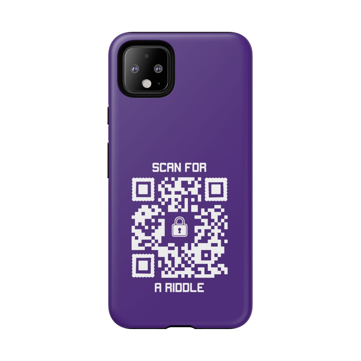 Hidden – Tough Case – Purple – Scan for a Riddle - QR NATION