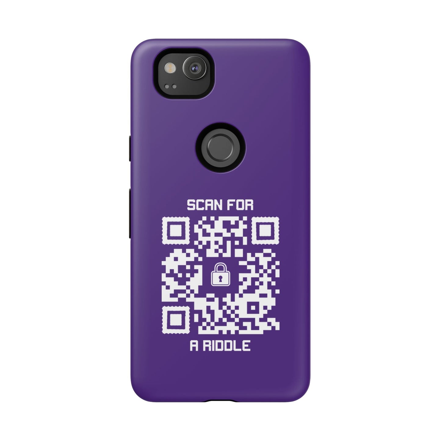 Hidden – Tough Case – Purple – Scan for a Riddle - QR NATION