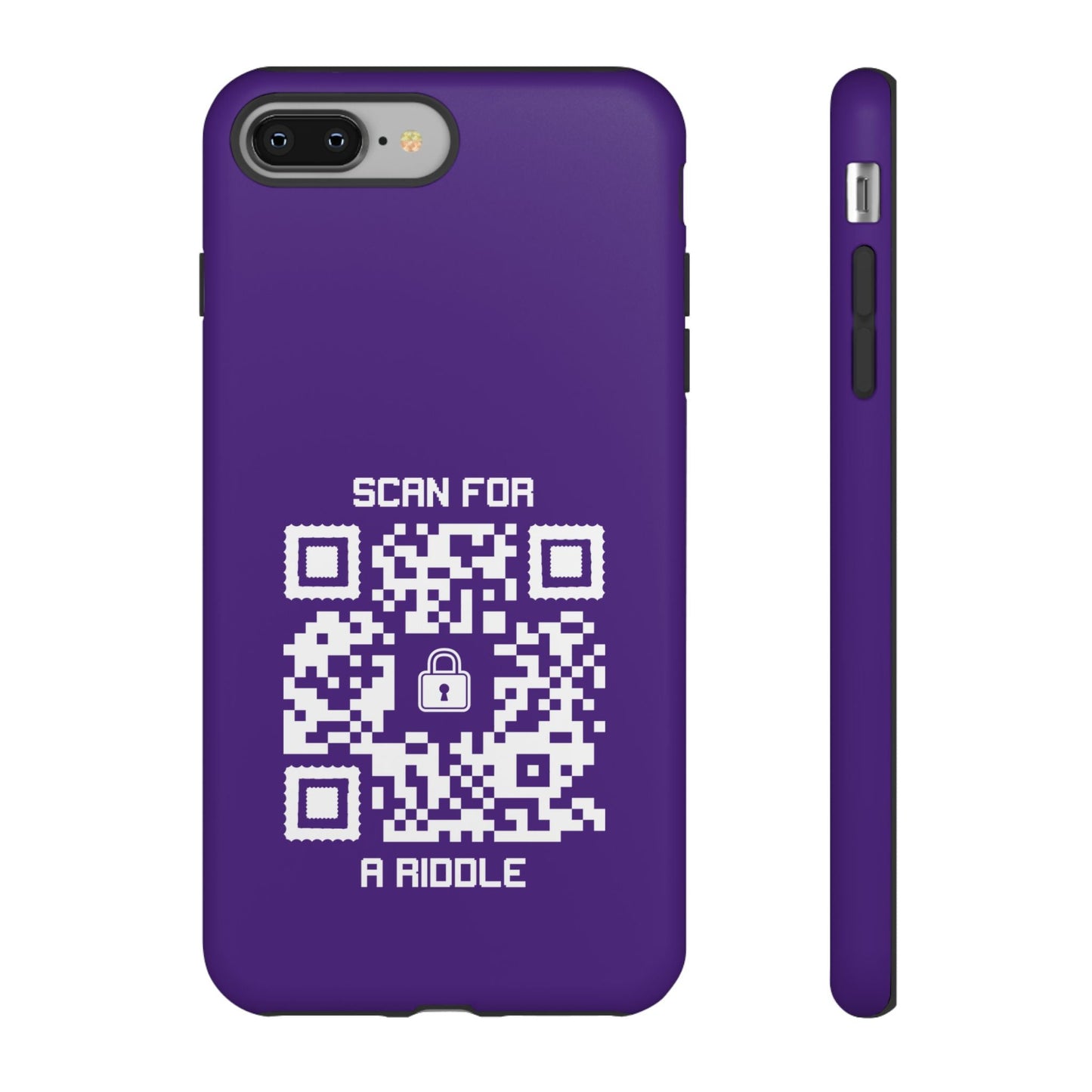 Hidden – Tough Case – Purple – Scan for a Riddle - QR NATION