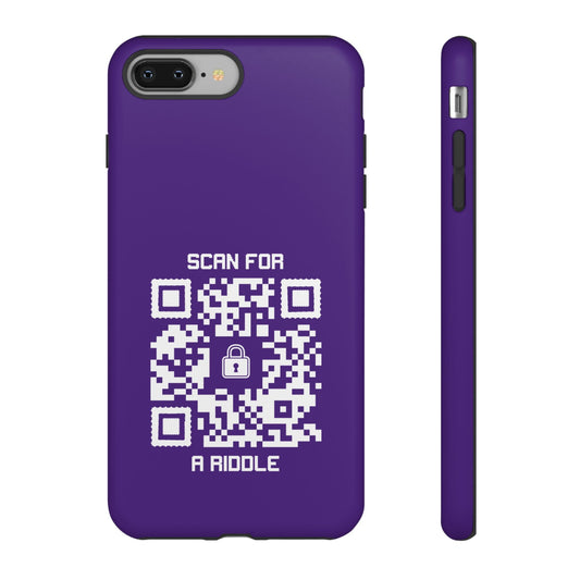 Hidden – Tough Case – Purple – Scan for a Riddle - QR NATION