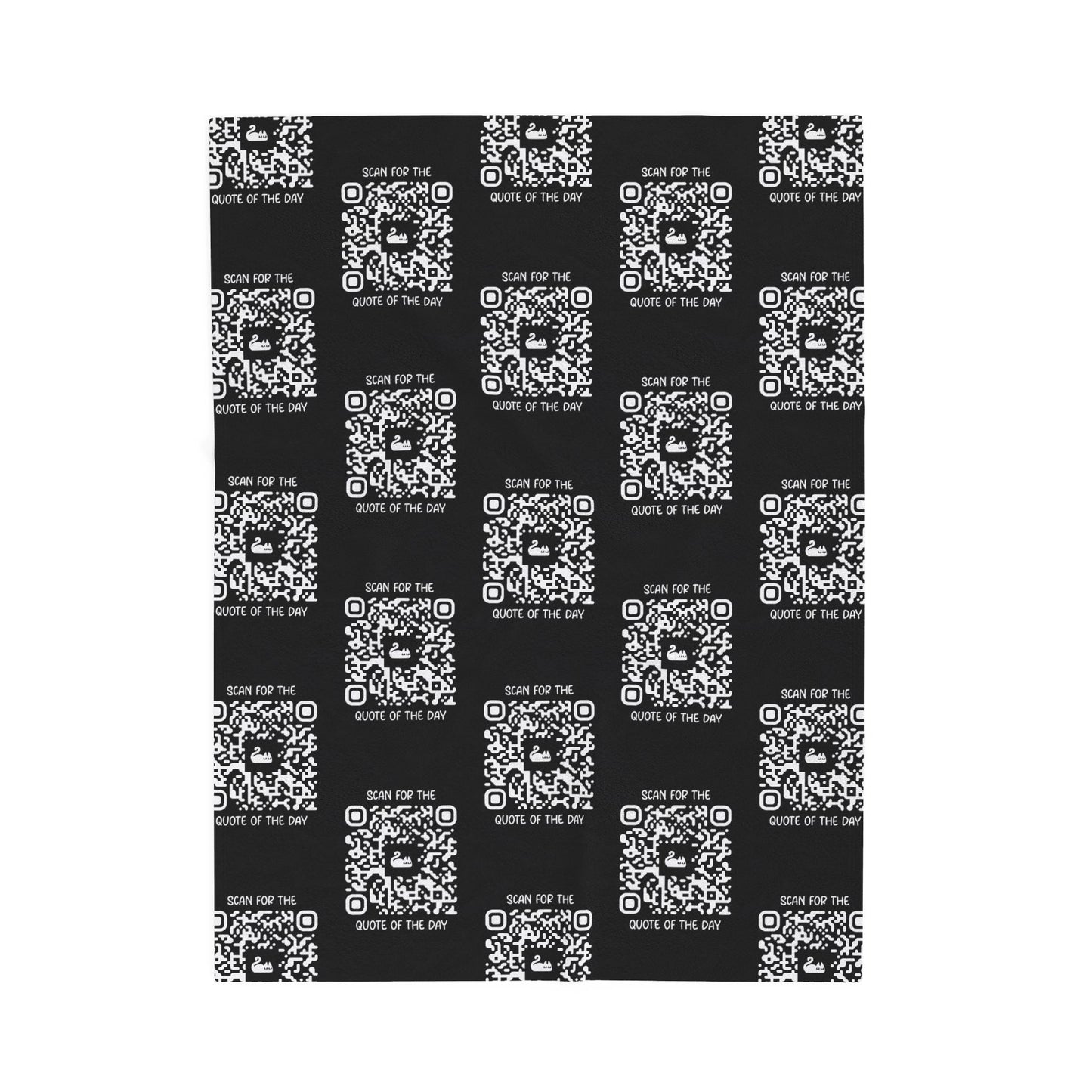 Home & Cozy – Blanket – Black – Scan for the Quote of the Day - QR NATION