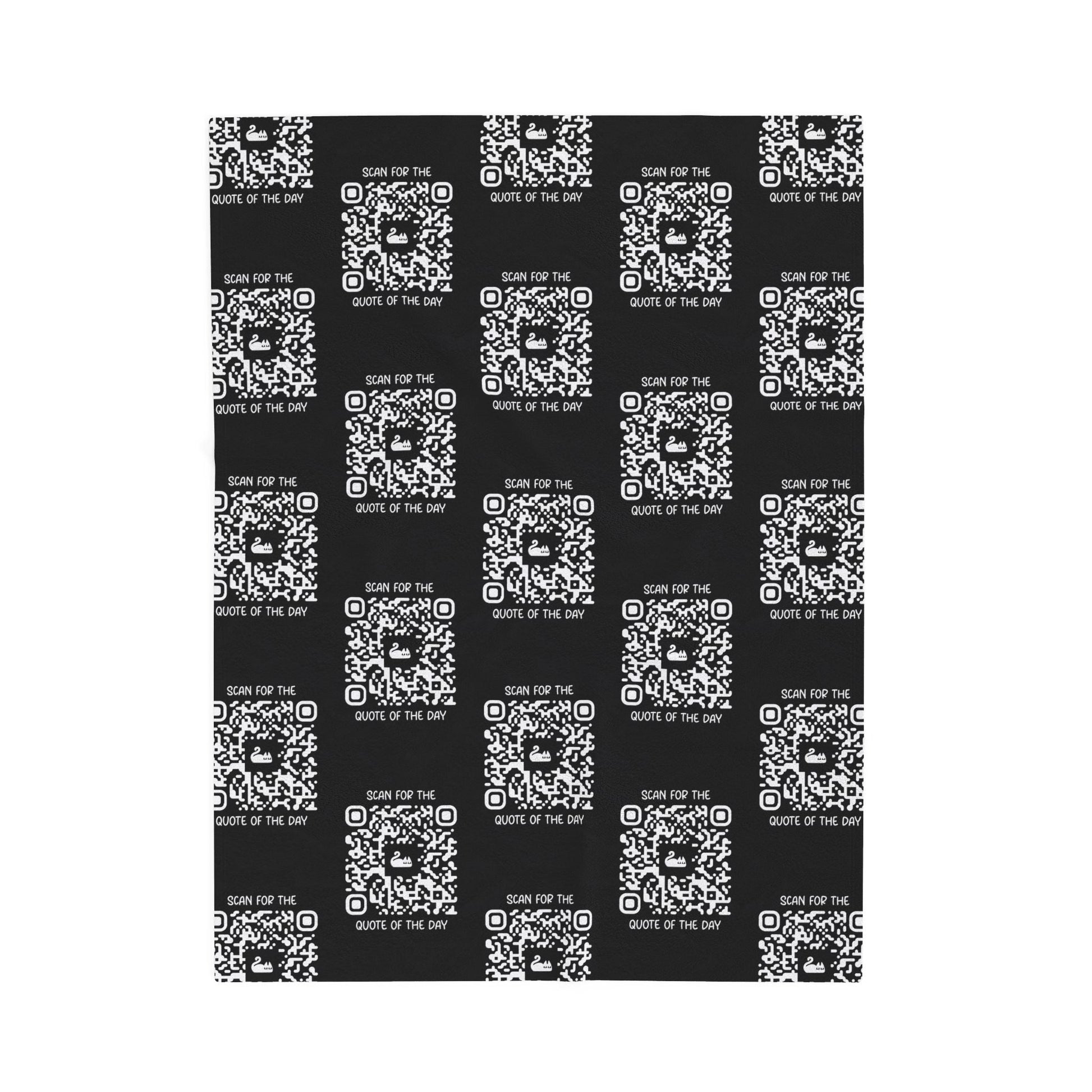 Home & Cozy – Blanket – Black – Scan for the Quote of the Day - QR NATION