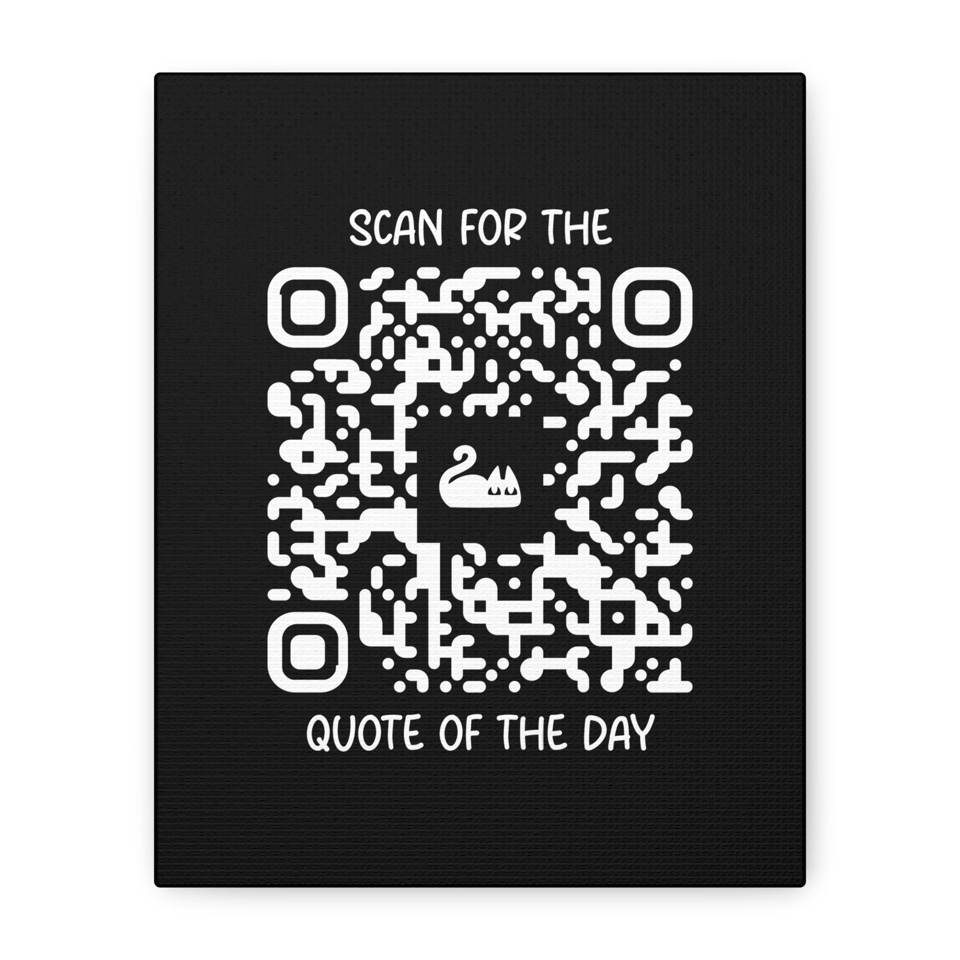 Home & Cozy – Canvas – Black – Scan for the Quote of the Day - QR NATION