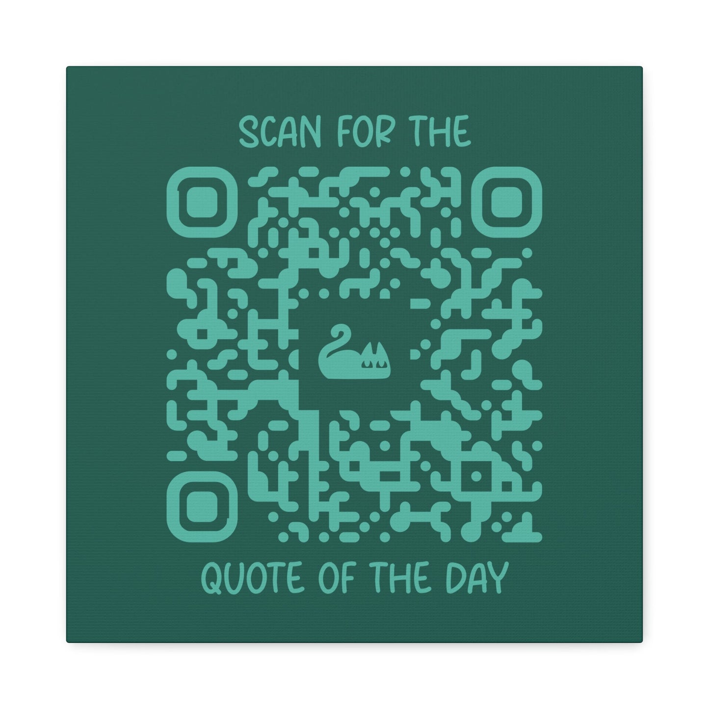 Home & Cozy – Canvas – Green – Scan for the Quote of the Day - QR NATION
