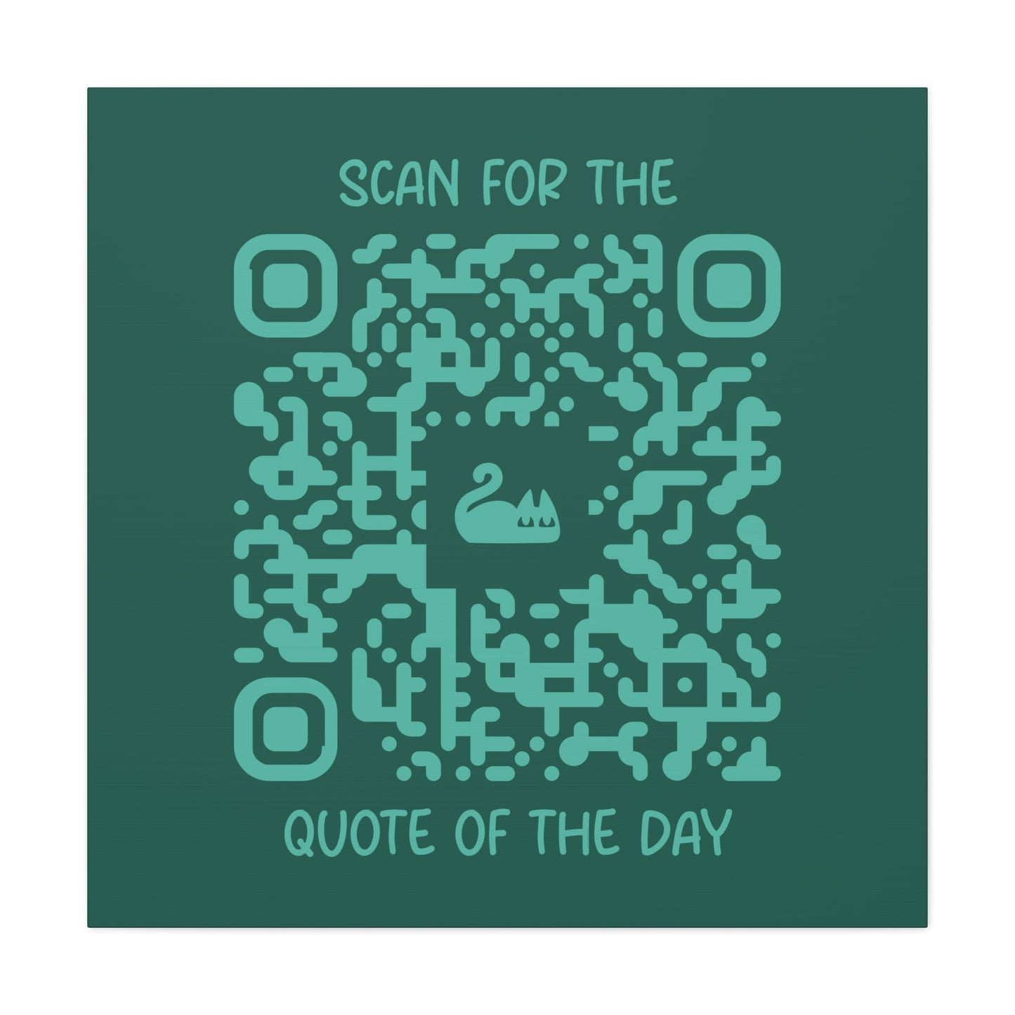 Home & Cozy – Canvas – Green – Scan for the Quote of the Day - QR NATION