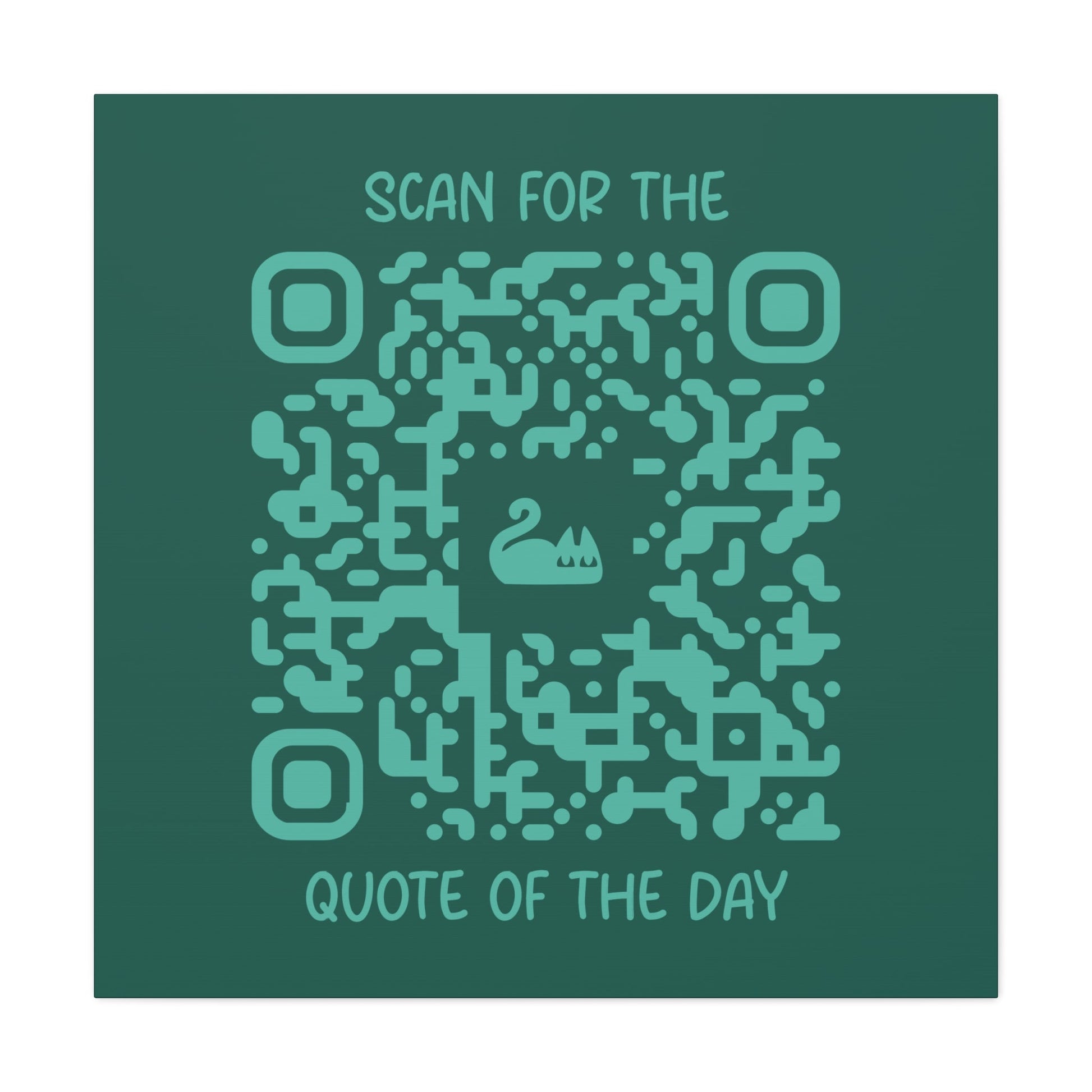 Home & Cozy – Canvas – Green – Scan for the Quote of the Day - QR NATION