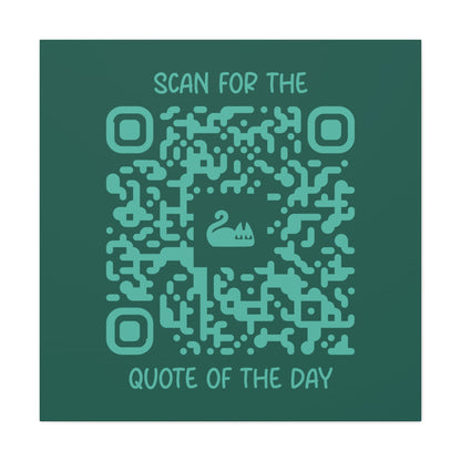 Home & Cozy – Canvas – Green – Scan for the Quote of the Day - QR NATION