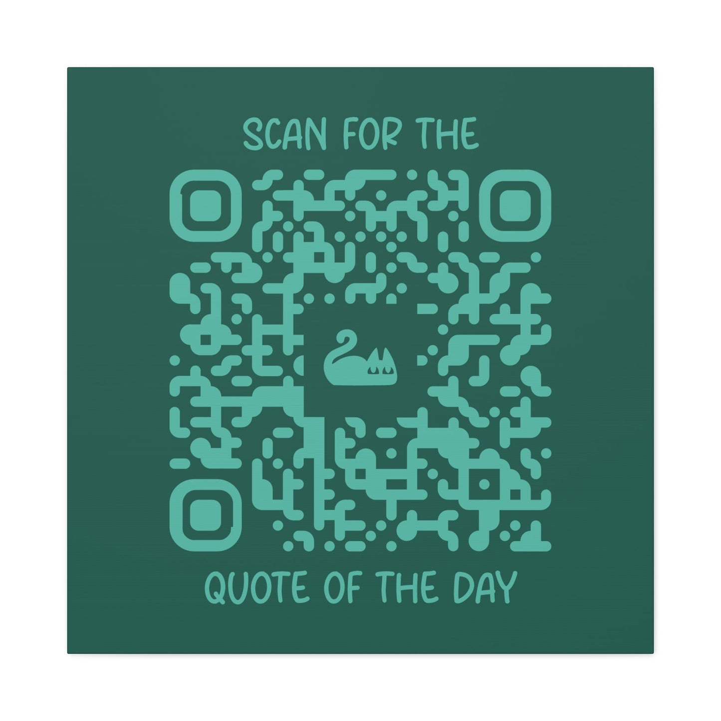 Home & Cozy – Canvas – Green – Scan for the Quote of the Day - QR NATION