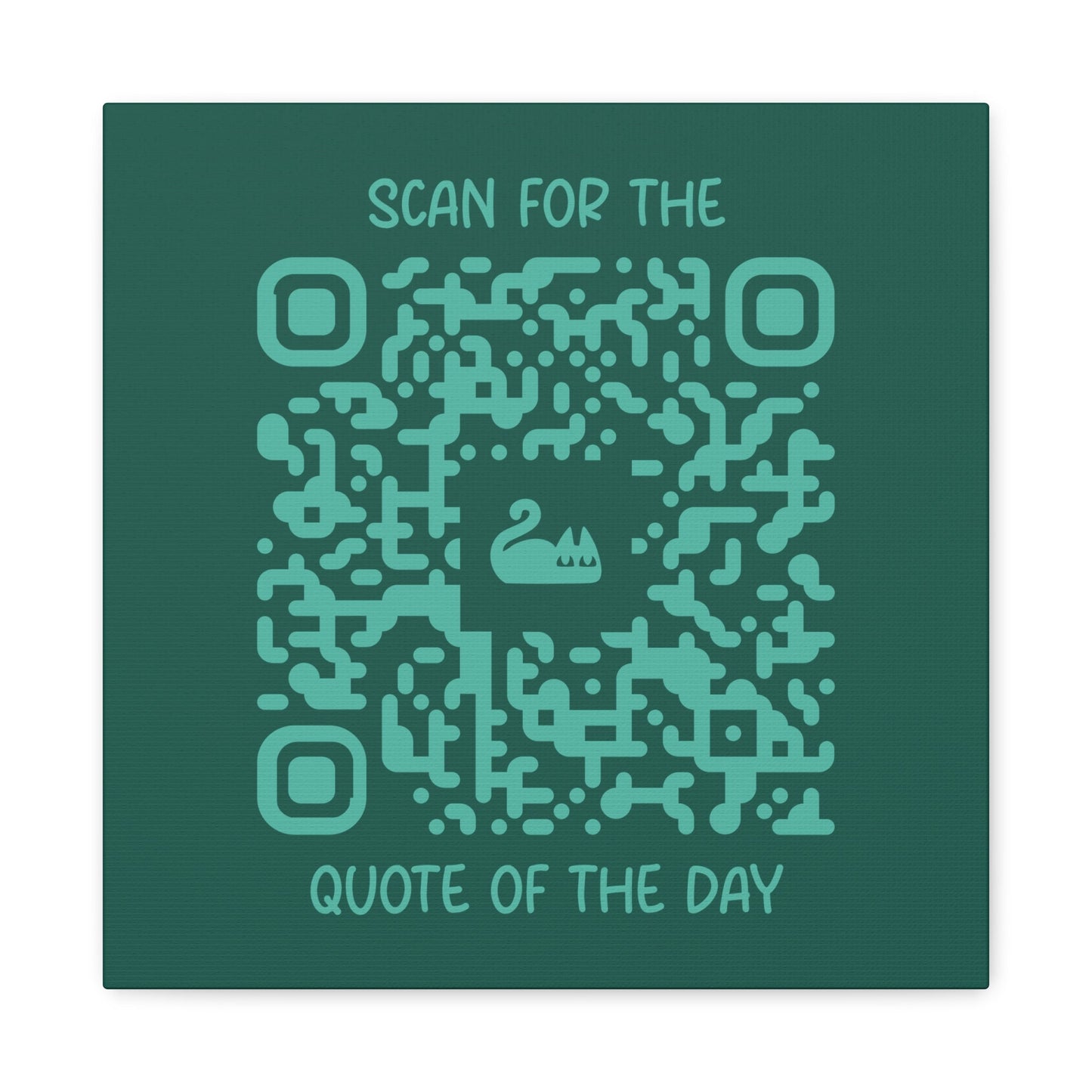 Home & Cozy – Canvas – Green – Scan for the Quote of the Day - QR NATION