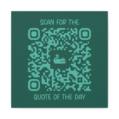 Home & Cozy – Canvas – Green – Scan for the Quote of the Day - QR NATION