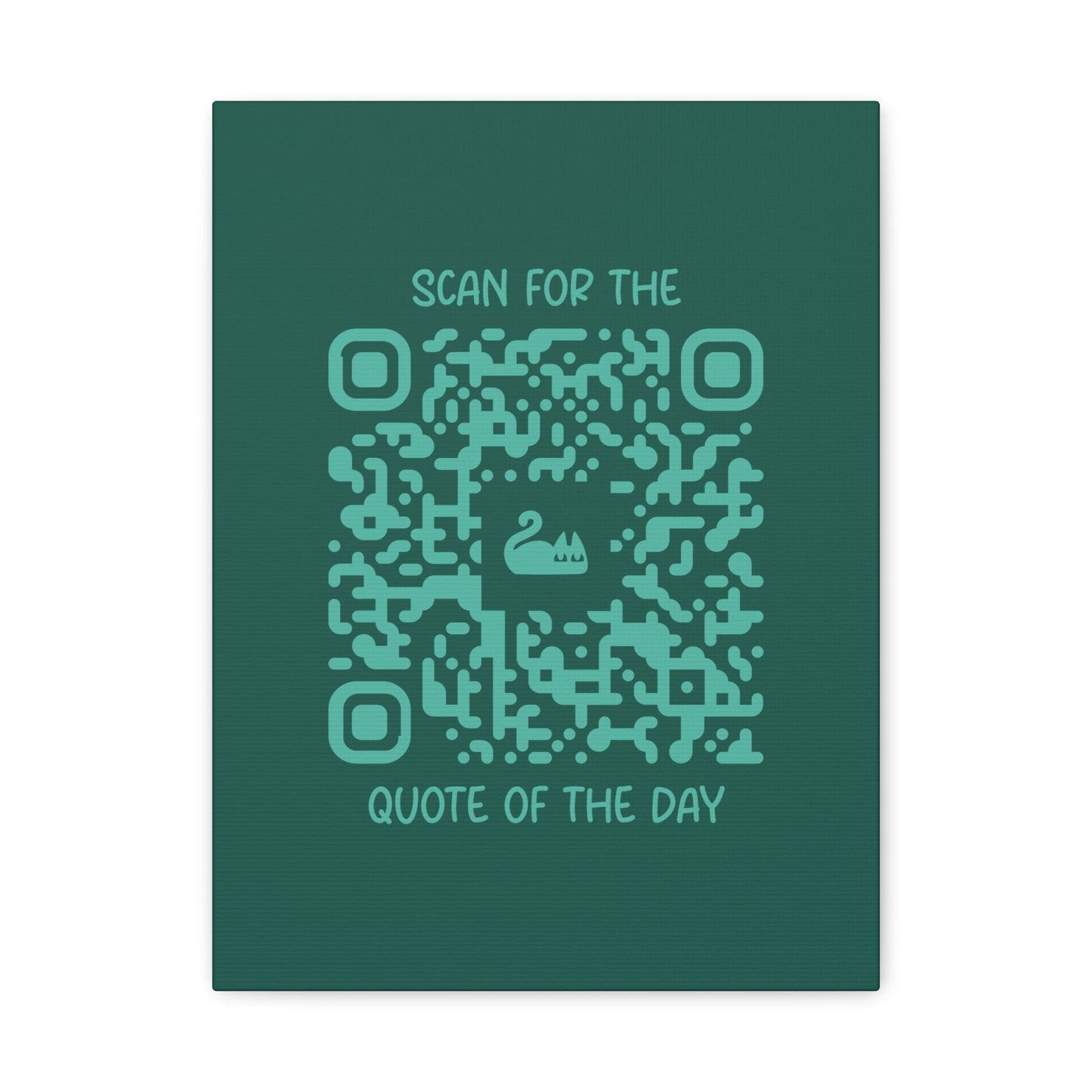 Home & Cozy – Canvas – Green – Scan for the Quote of the Day - QR NATION