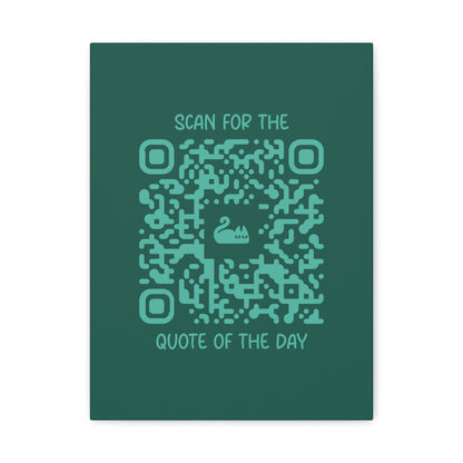 Home & Cozy – Canvas – Green – Scan for the Quote of the Day - QR NATION