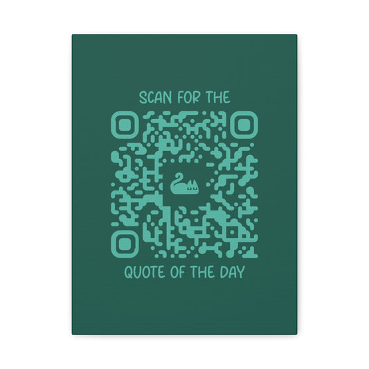 Home & Cozy – Canvas – Green – Scan for the Quote of the Day - QR NATION