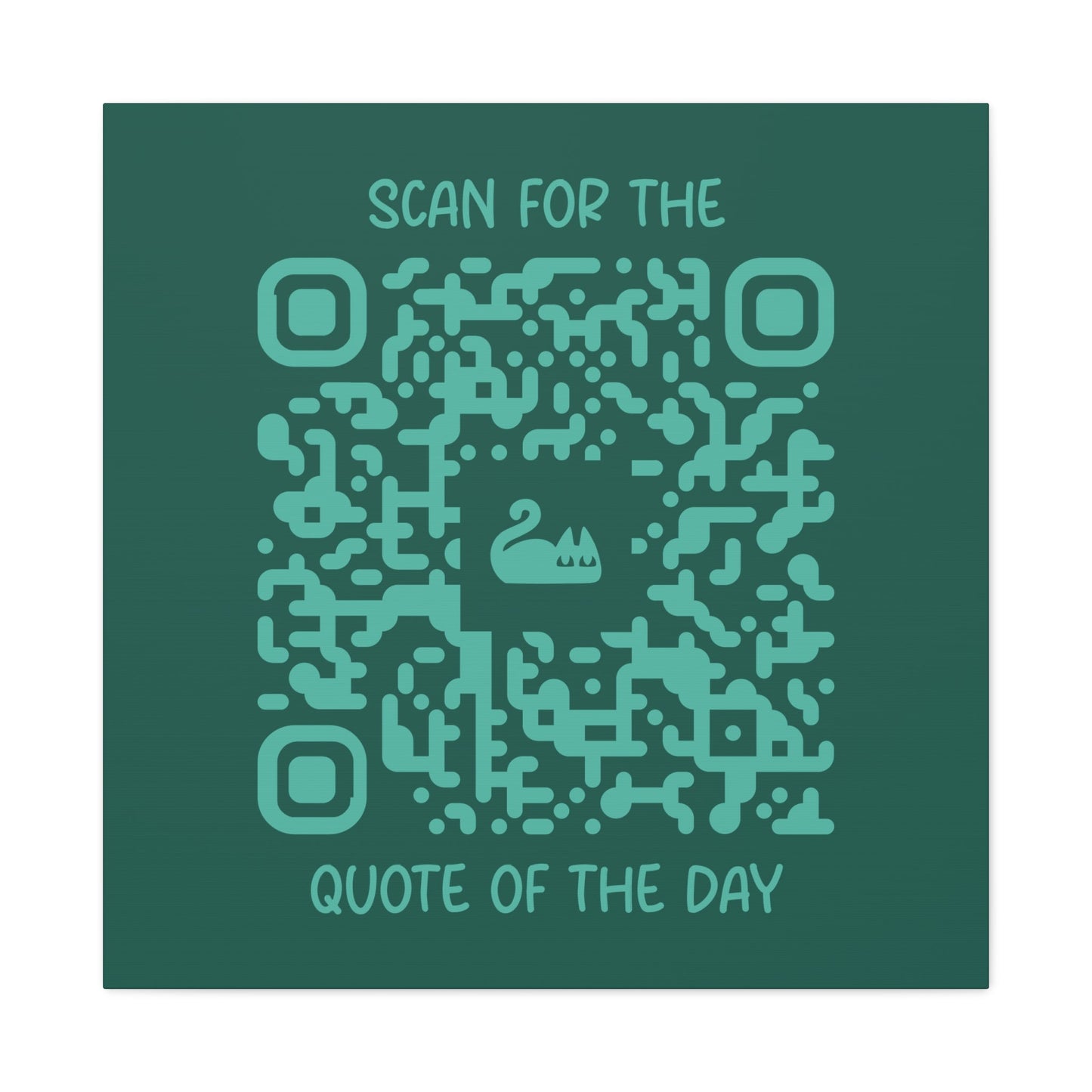 Home & Cozy – Canvas – Green – Scan for the Quote of the Day - QR NATION
