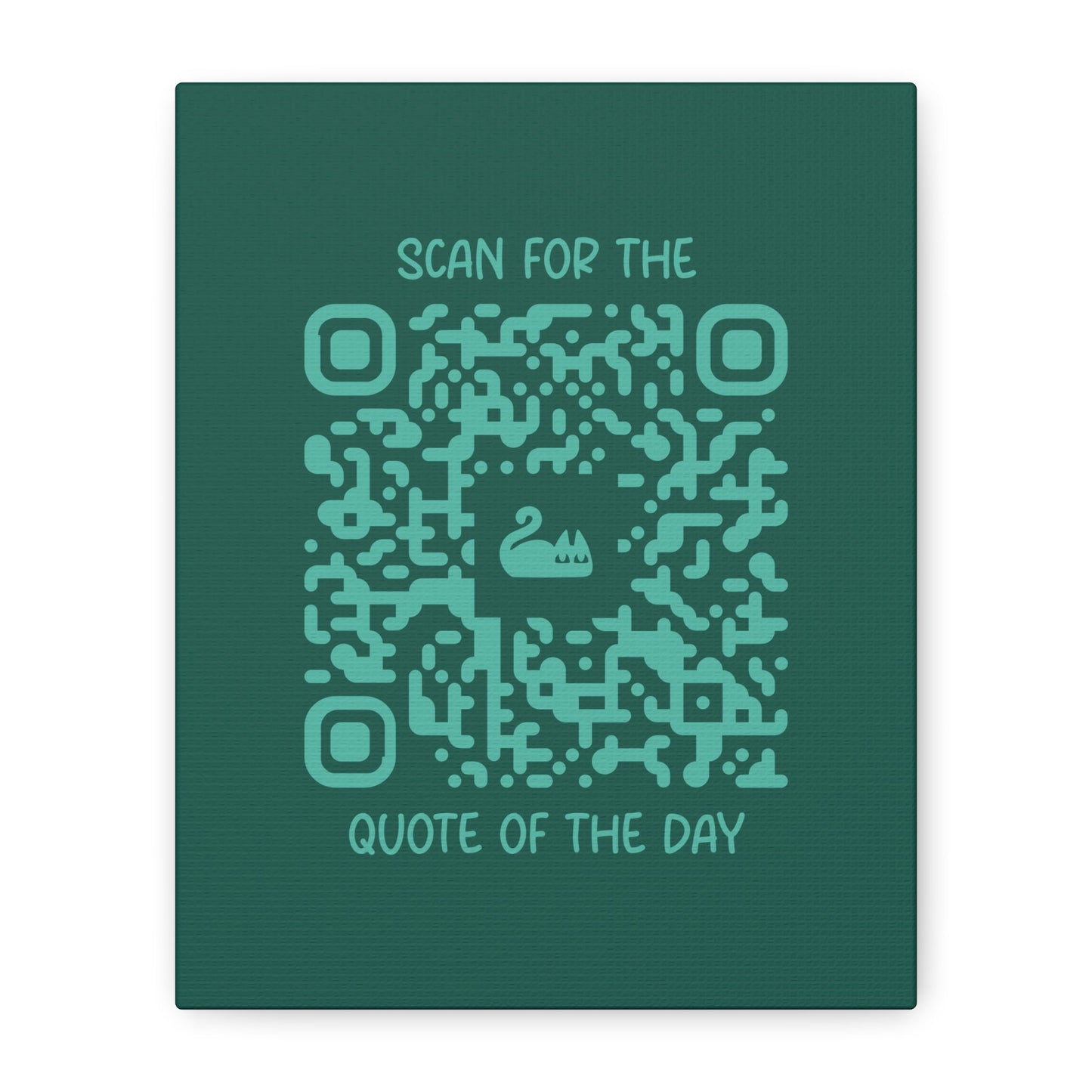 Home & Cozy – Canvas – Green – Scan for the Quote of the Day - QR NATION