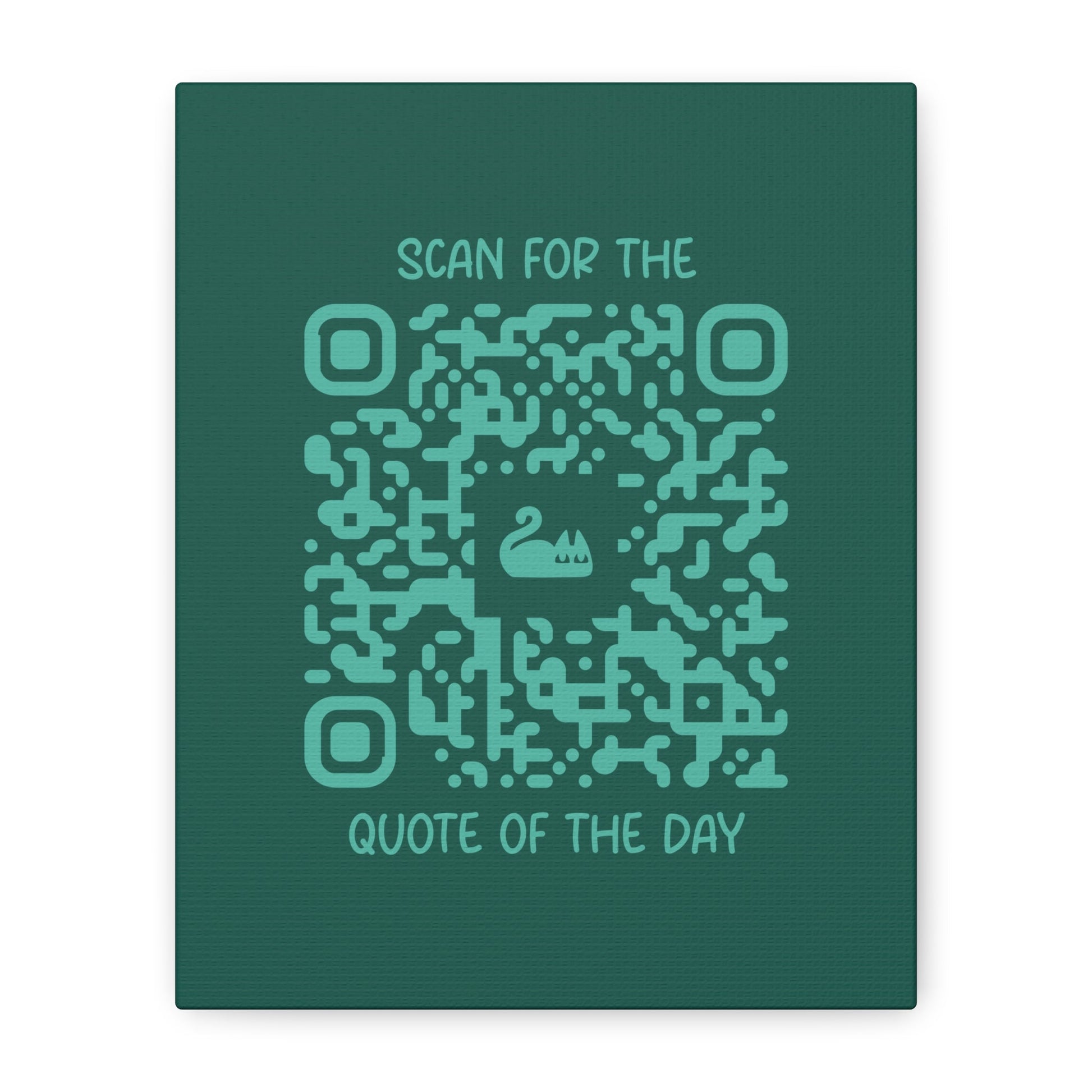 Home & Cozy – Canvas – Green – Scan for the Quote of the Day - QR NATION