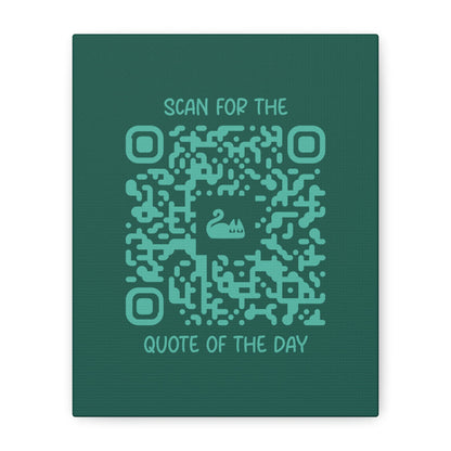 Home & Cozy – Canvas – Green – Scan for the Quote of the Day - QR NATION