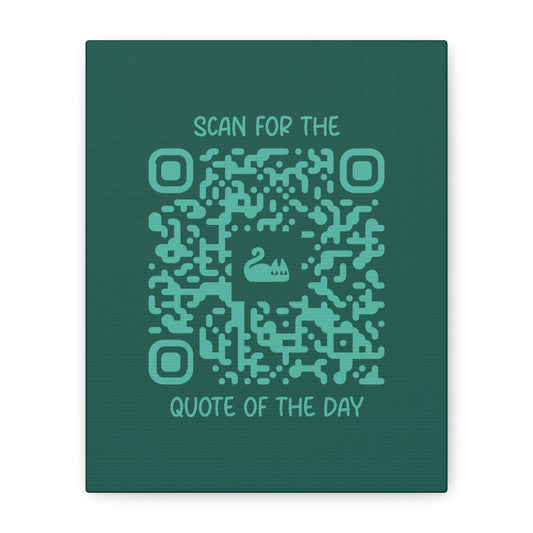 Home & Cozy – Canvas – Green – Scan for the Quote of the Day - QR NATION