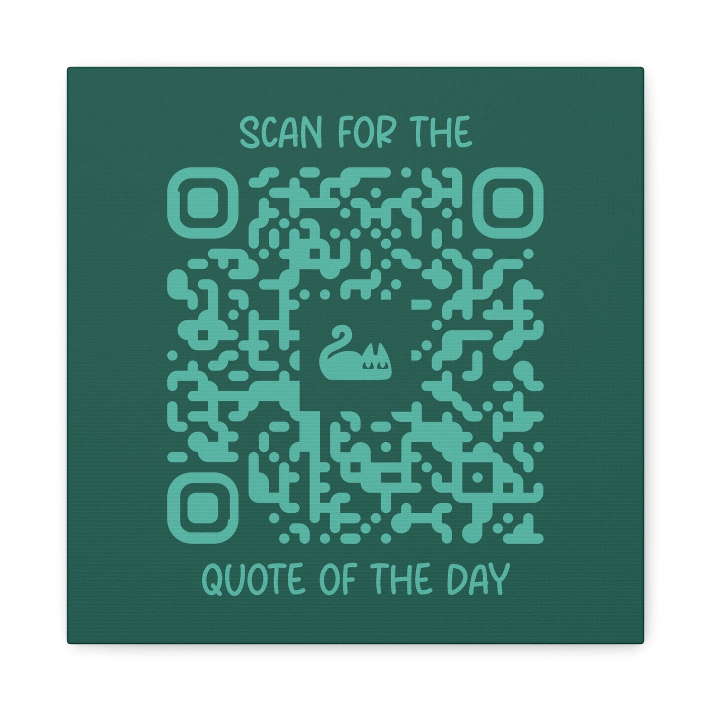 Home & Cozy – Canvas – Green – Scan for the Quote of the Day - QR NATION