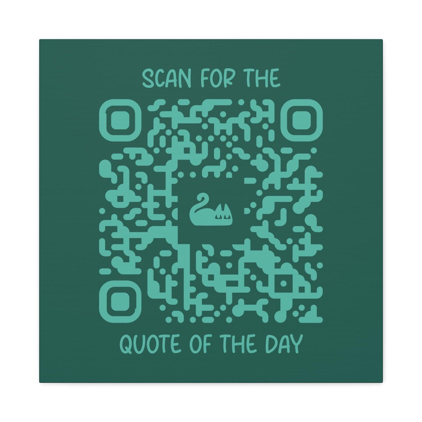 Home & Cozy – Canvas – Green – Scan for the Quote of the Day - QR NATION