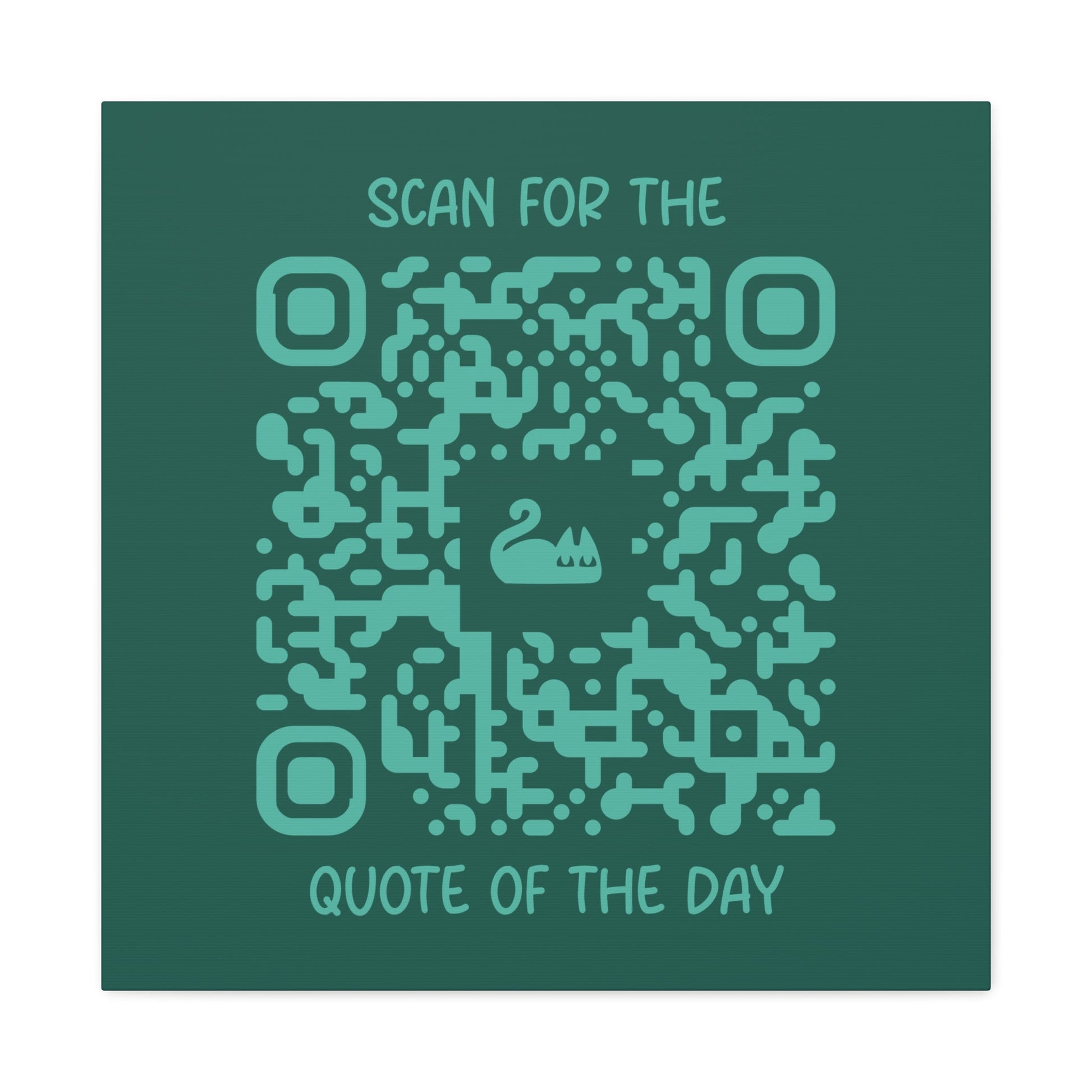 Home & Cozy – Canvas – Green – Scan for the Quote of the Day - QR NATION