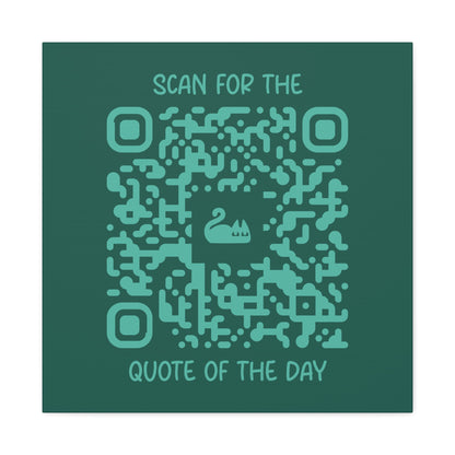 Home & Cozy – Canvas – Green – Scan for the Quote of the Day - QR NATION