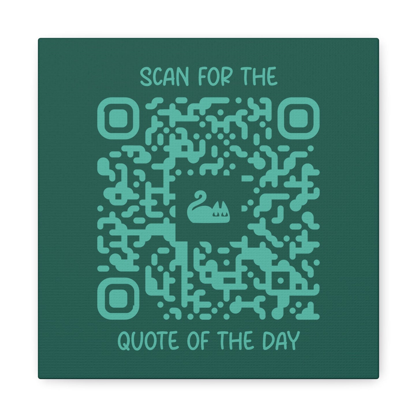 Home & Cozy – Canvas – Green – Scan for the Quote of the Day - QR NATION