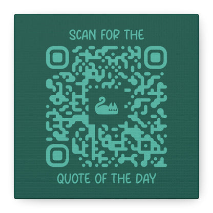 Home & Cozy – Canvas – Green – Scan for the Quote of the Day - QR NATION