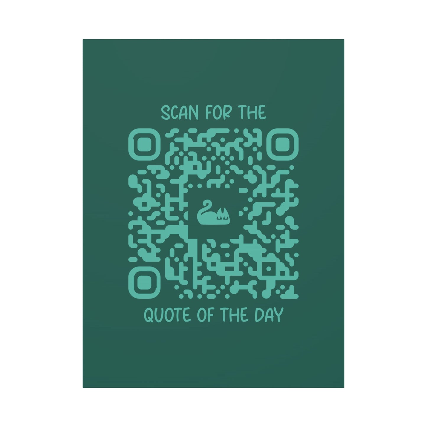 Home & Cozy – Canvas – Green – Scan for the Quote of the Day - QR NATION