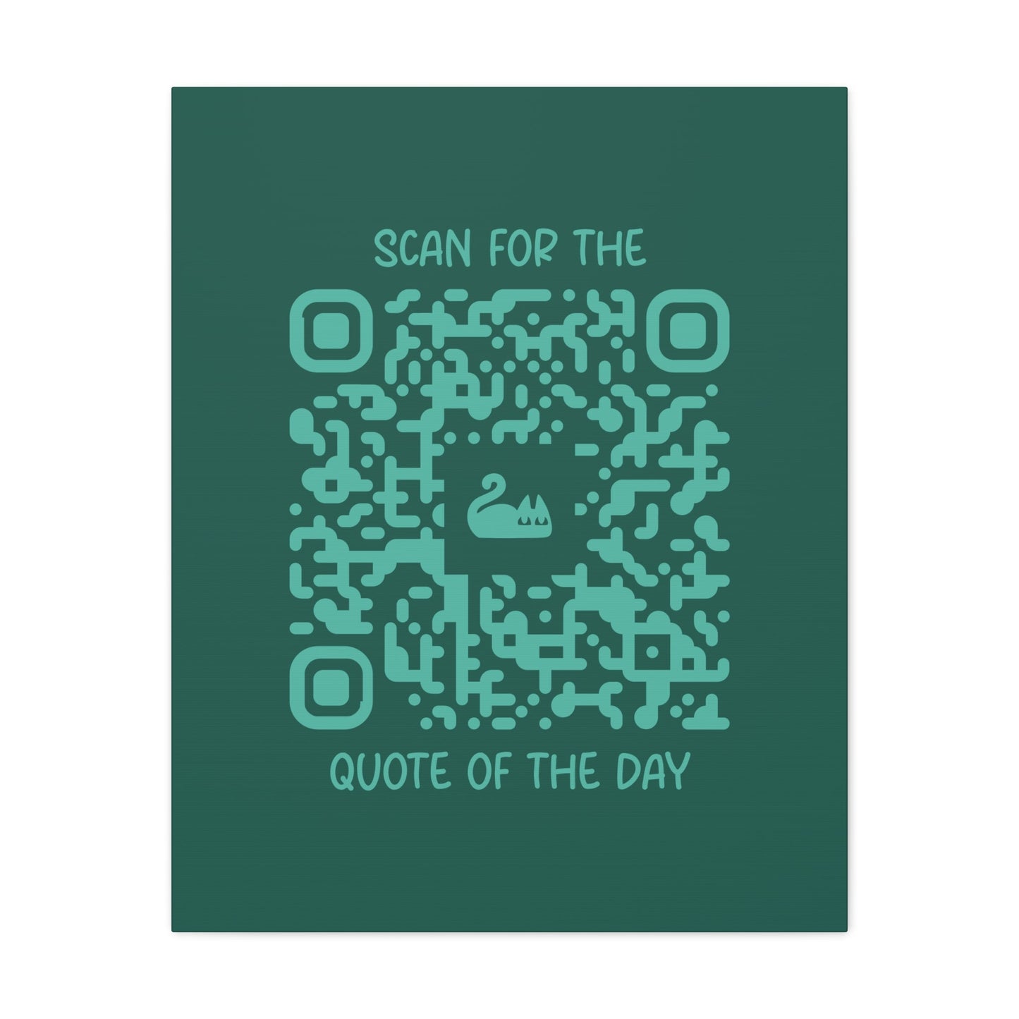 Home & Cozy – Canvas – Green – Scan for the Quote of the Day - QR NATION