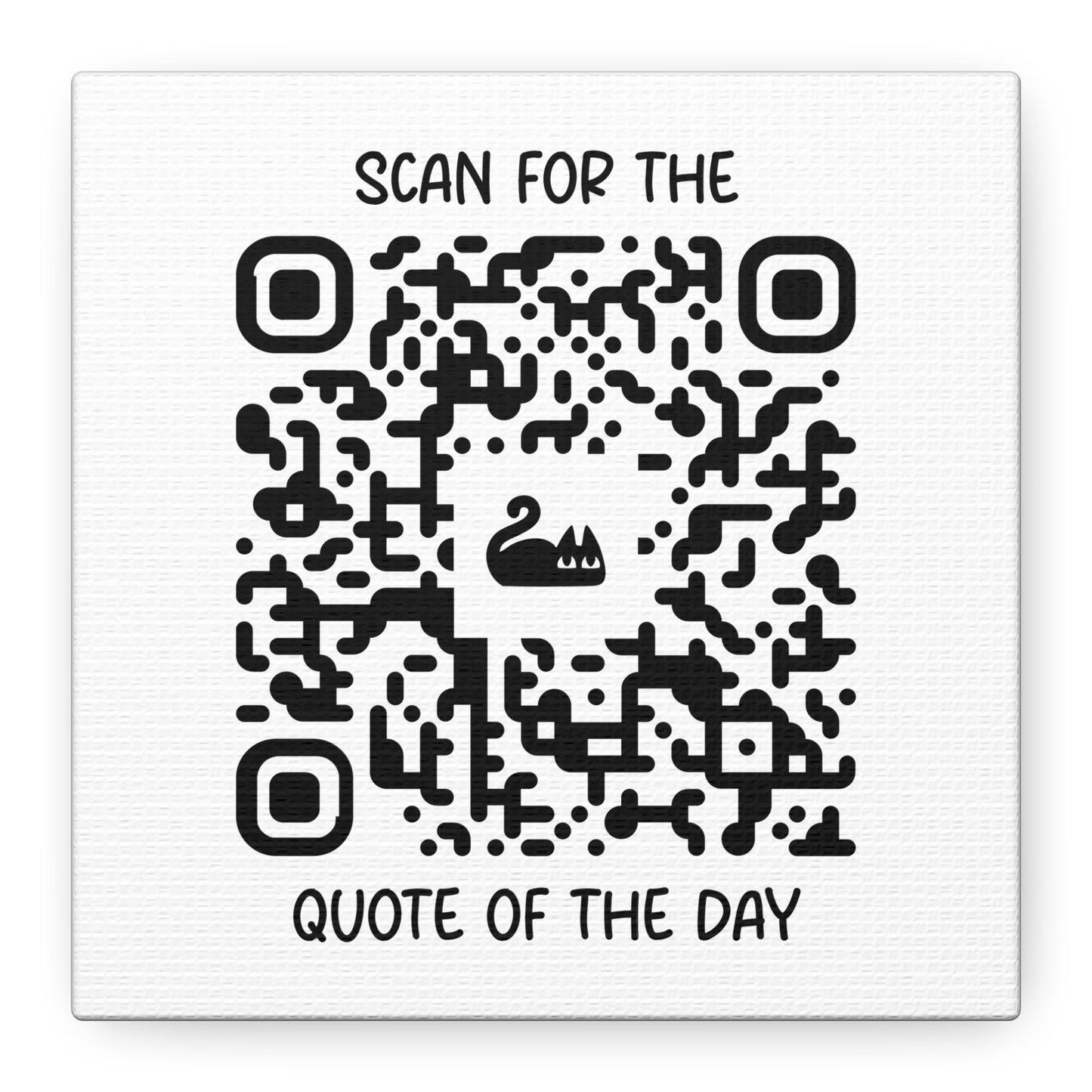 Home & Cozy – Canvas – White – Scan for the Quote of the Day - QR NATION