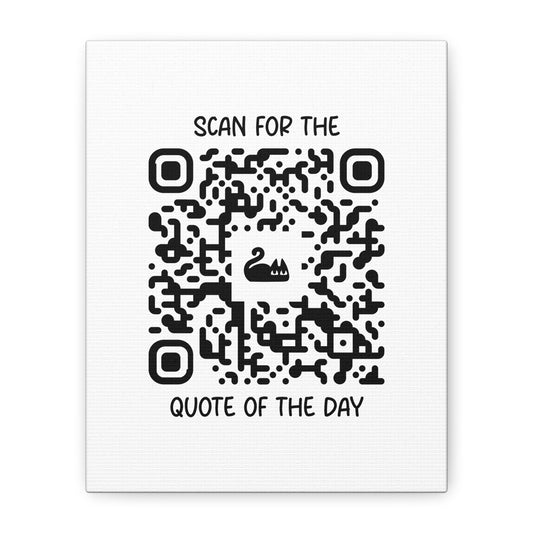 Home & Cozy – Canvas – White – Scan for the Quote of the Day - QR NATION