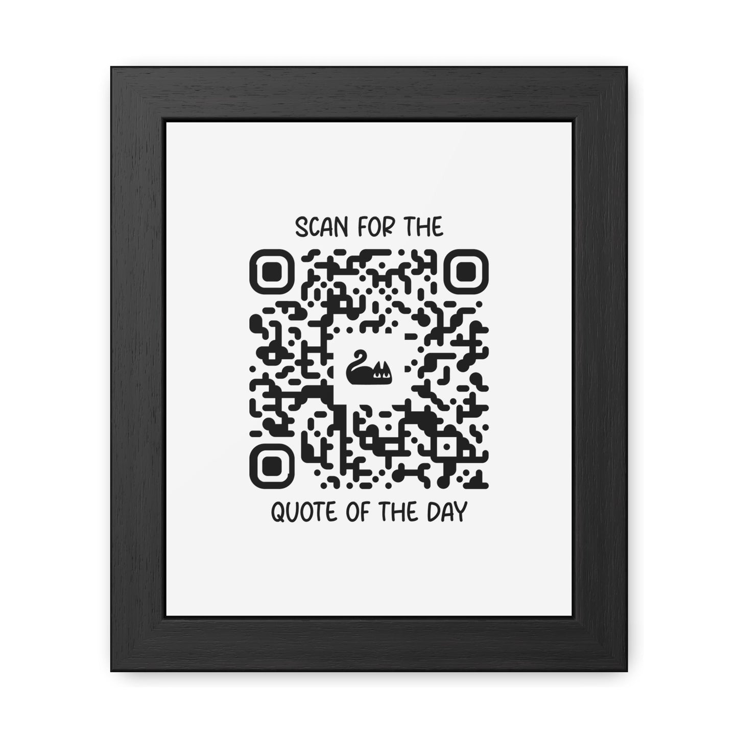 Home & Cozy – Framed Poster – White – Scan for the Quote of the Day - QR NATION
