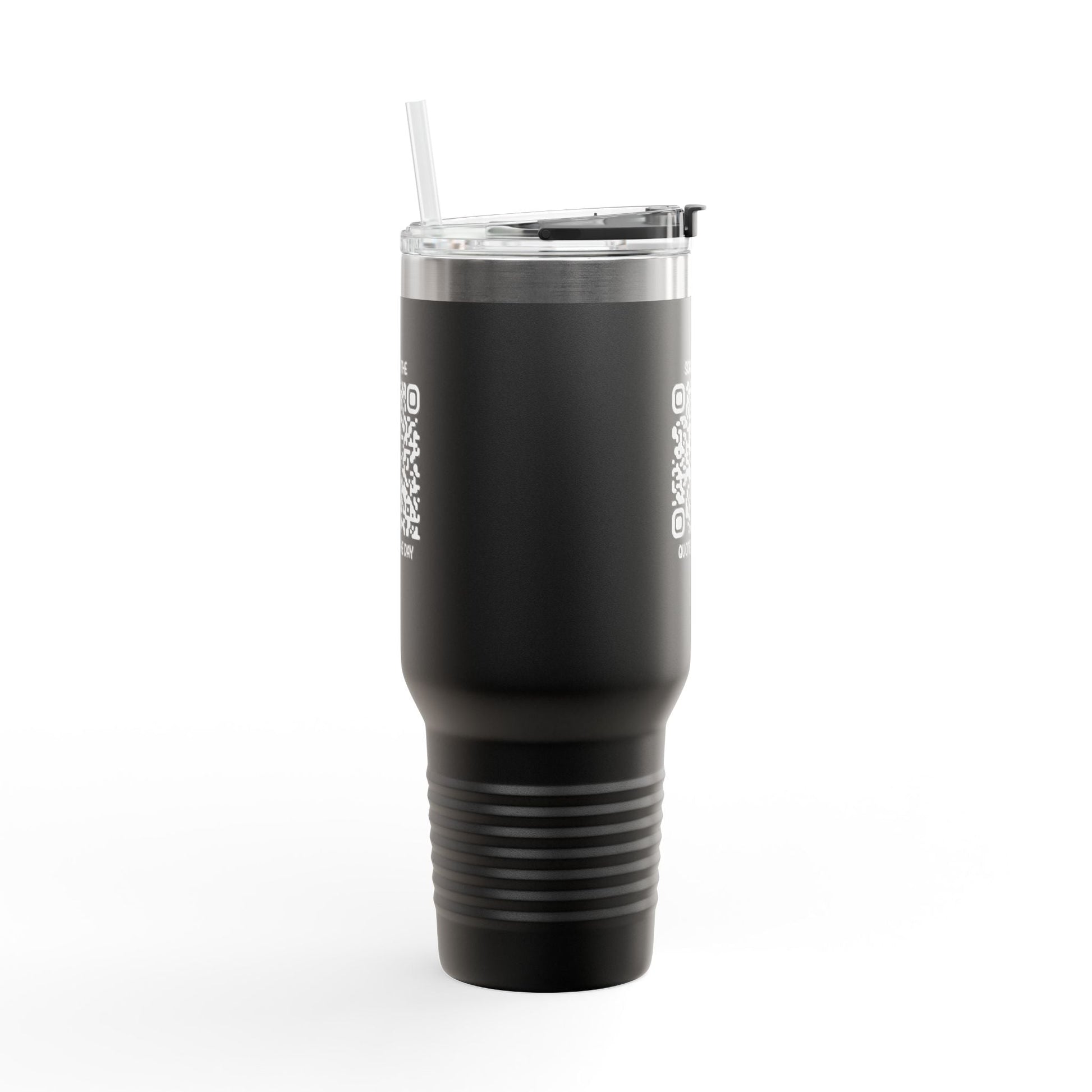 Home & Cozy – Insulated Travel Mug – Scan for the Quote of the Day - QR NATION