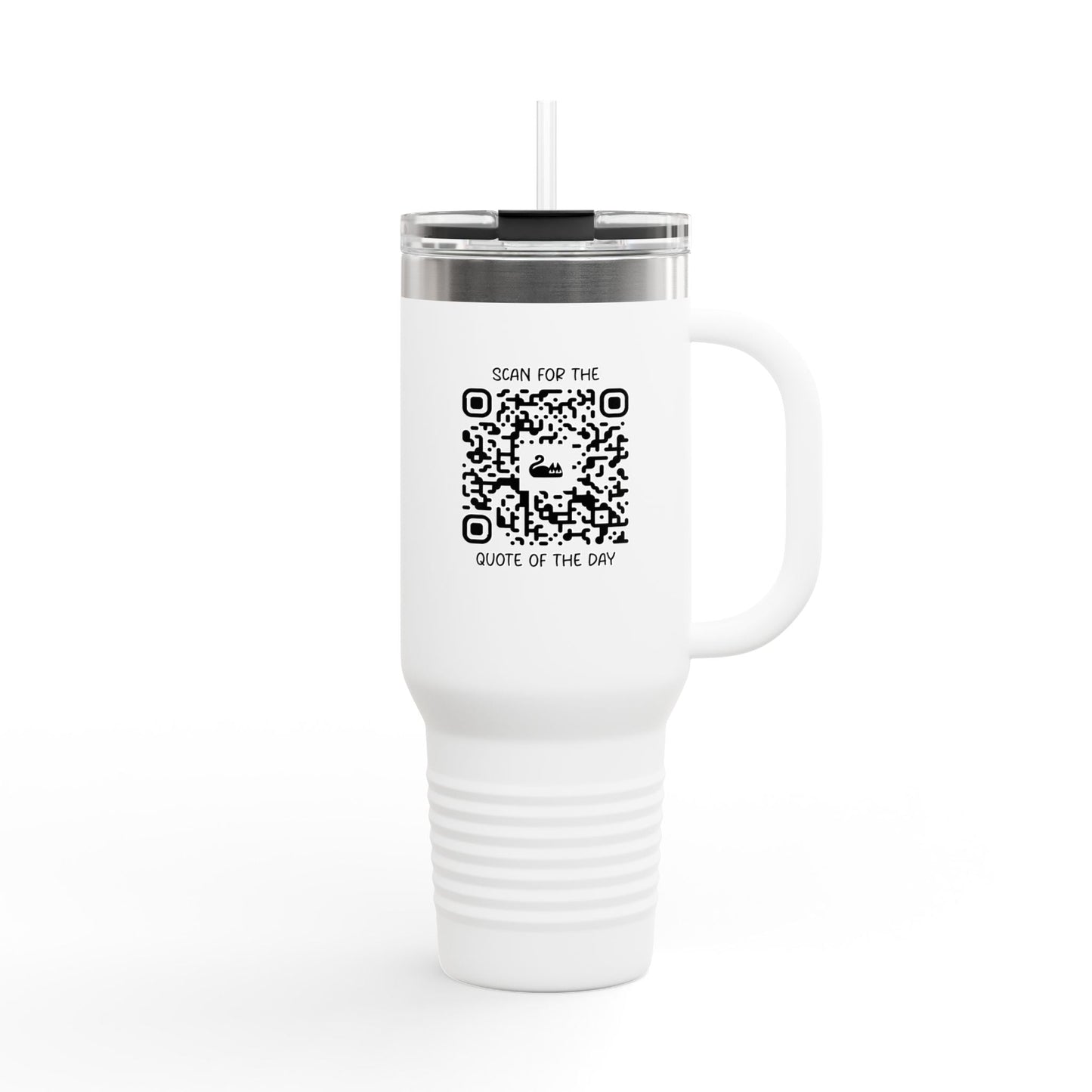 Home & Cozy – Insulated Travel Mug – Scan for the Quote of the Day - QR NATION