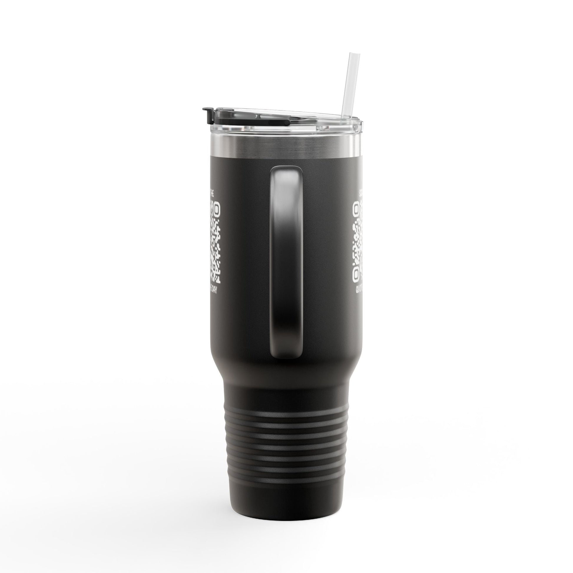 Home & Cozy – Insulated Travel Mug – Scan for the Quote of the Day - QR NATION